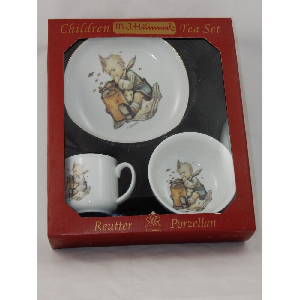 M.J. Hummel 3 Piece Honey Lovers Children's Tea Set ~ Made in Germany
